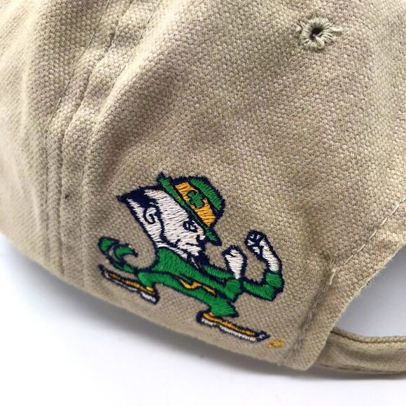 Notre Dame Fighting Irish NCAA American Needle Strapback Ball Cap Tan Official - Picture 2 of 11
